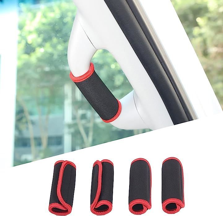 Sauicemy FOR Toyota Land Cruiser Prado FJ150 LC150 150年適用 トヨタ ランドクルーザープラド 150用 車内ABピラー グラブハンドル布ケースカバー対応( 布地作りです)