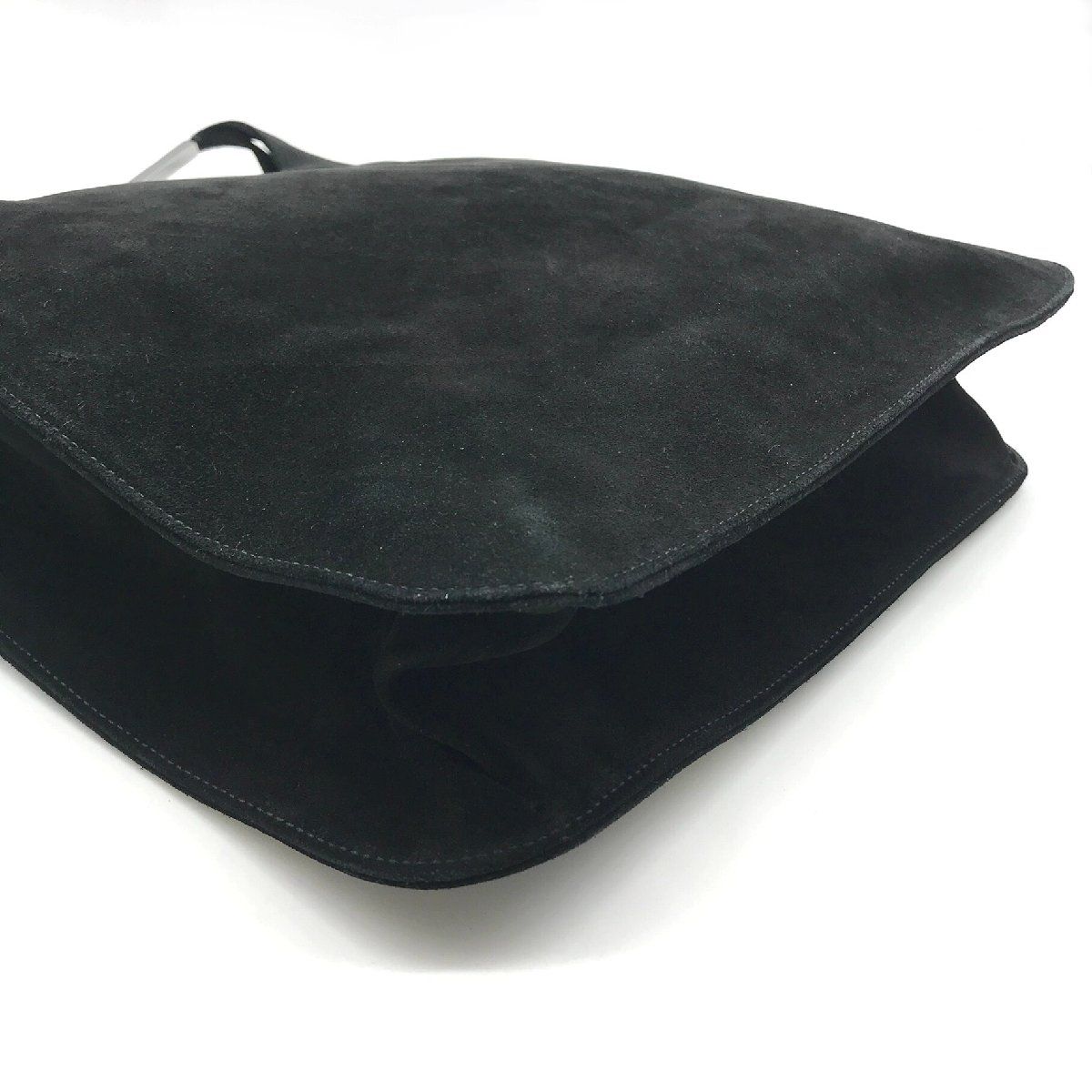 GUCCI グッチ スエード ワン ショルダー バッグ ブラック 良品 k897  