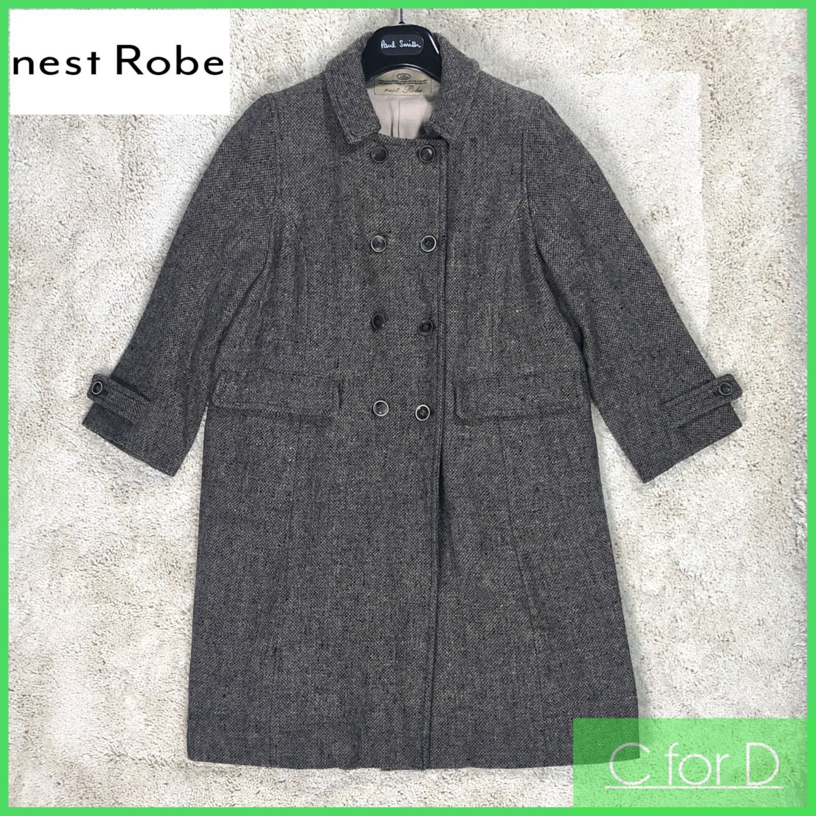 即決☆美品☆nest Robe☆フリーサイズ ネストローブ レディース ダブル 