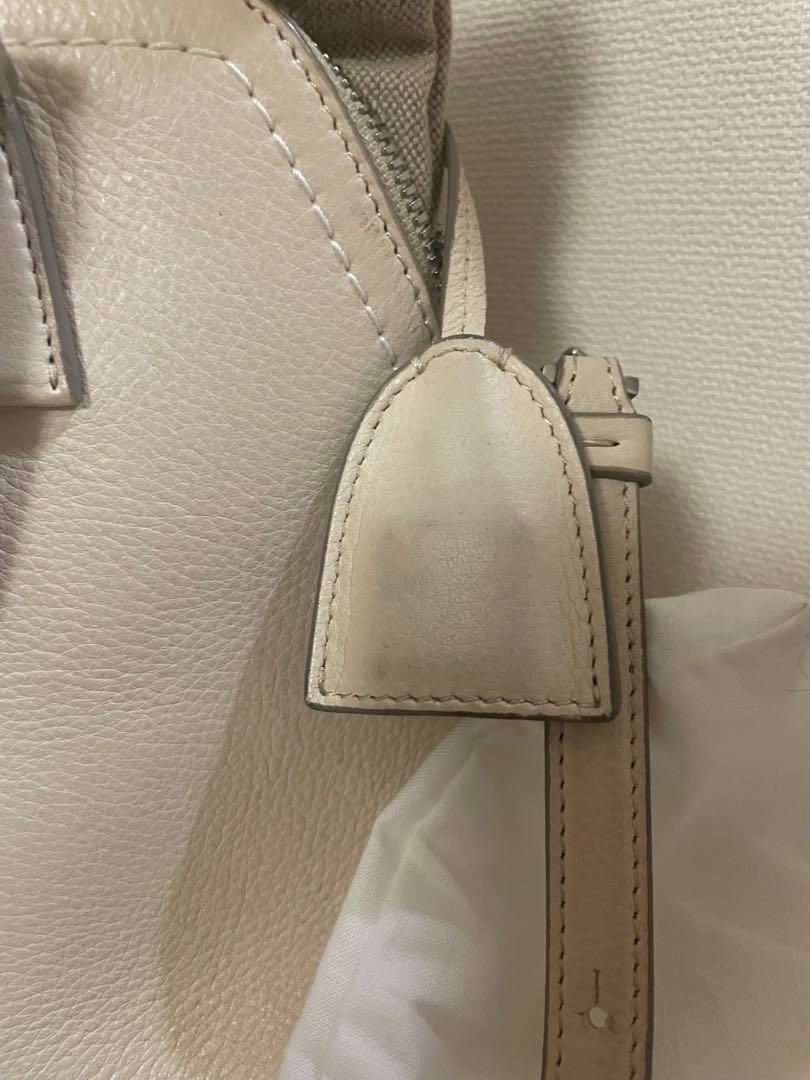 さくらん　メゾンマルジェラ　5AC ミニ　牛革　アイボリー さくらん様専用 メゾンマルジェラ 5AC ミニ 牛革 アイボリー