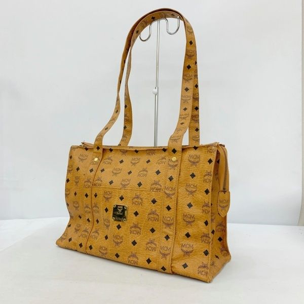 MCM エムシーエム ヴィセトス柄 トートバッグ レザー 総柄 肩掛け可 大容量 MCM エムシーエム ヴィセトス柄 トートバッグ レザー 総柄 肩掛け可 大容量