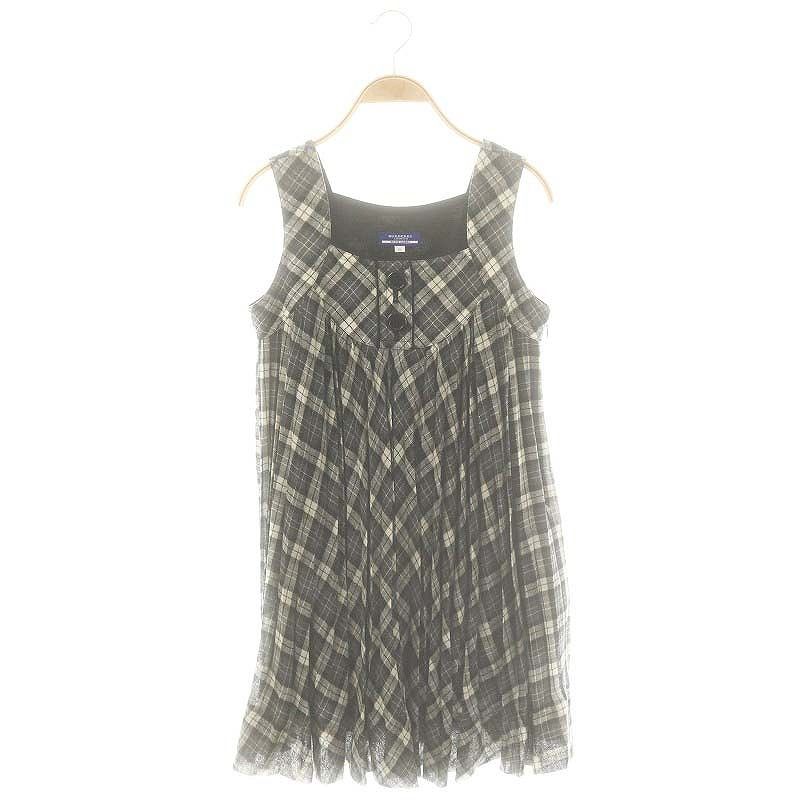 バーバリーブルーレーベル BURBERRY BLUE LABEL チェック プリーツ