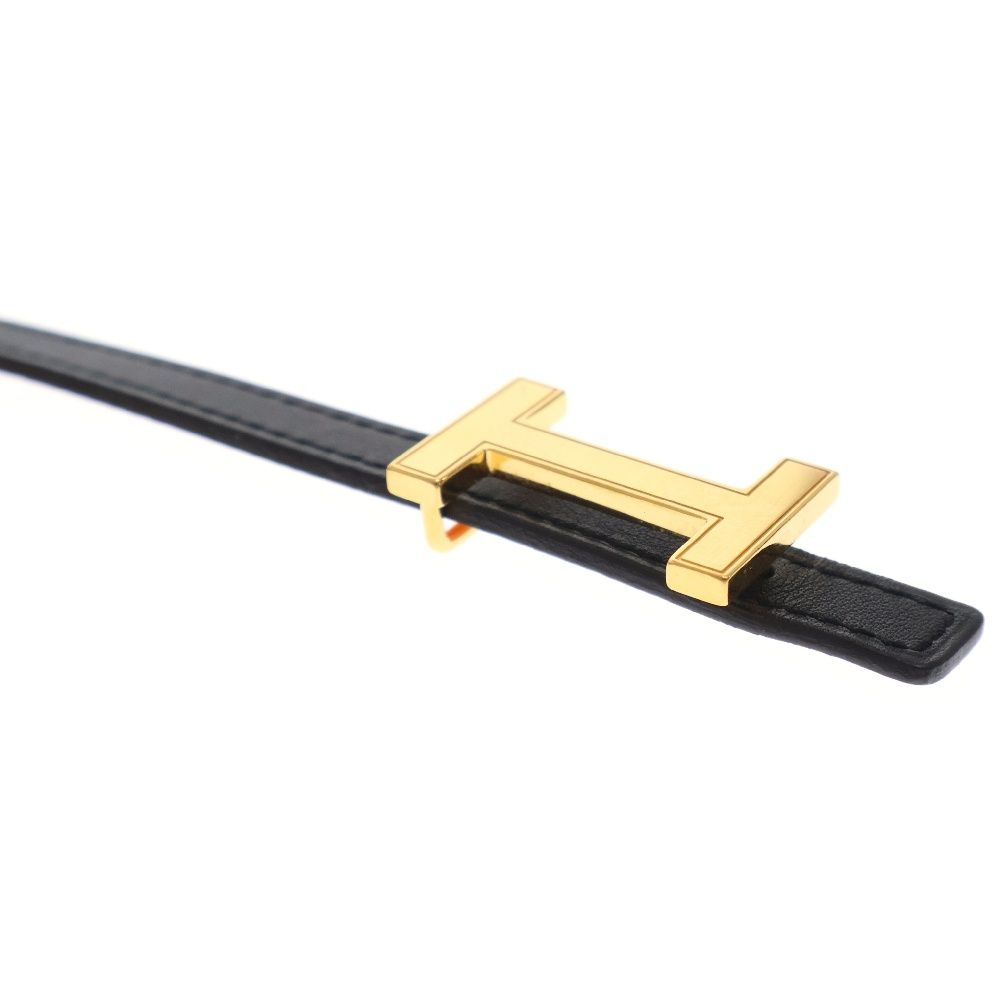 HERMES (エルメス) ミニコンスタンス リバーシブル Hベルト ブラック