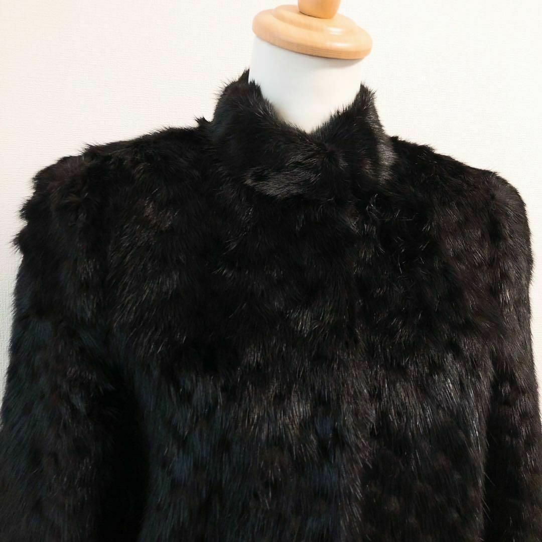 極美品 Josephine ジョセフィーヌ リアルファーコート 毛皮 ブラック