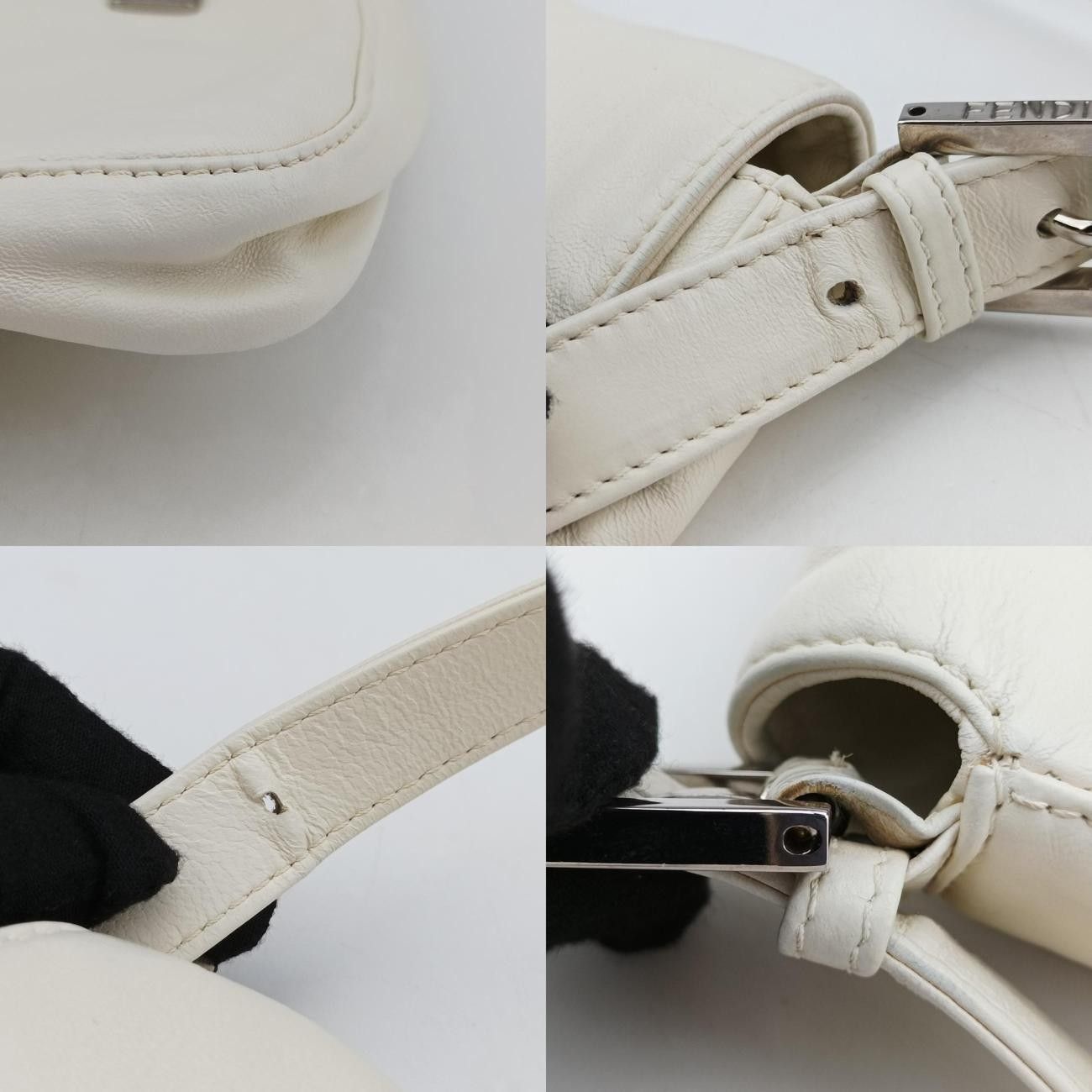 フェンディFendiマンマバケットホワイトラムスキン264242579-26424-008