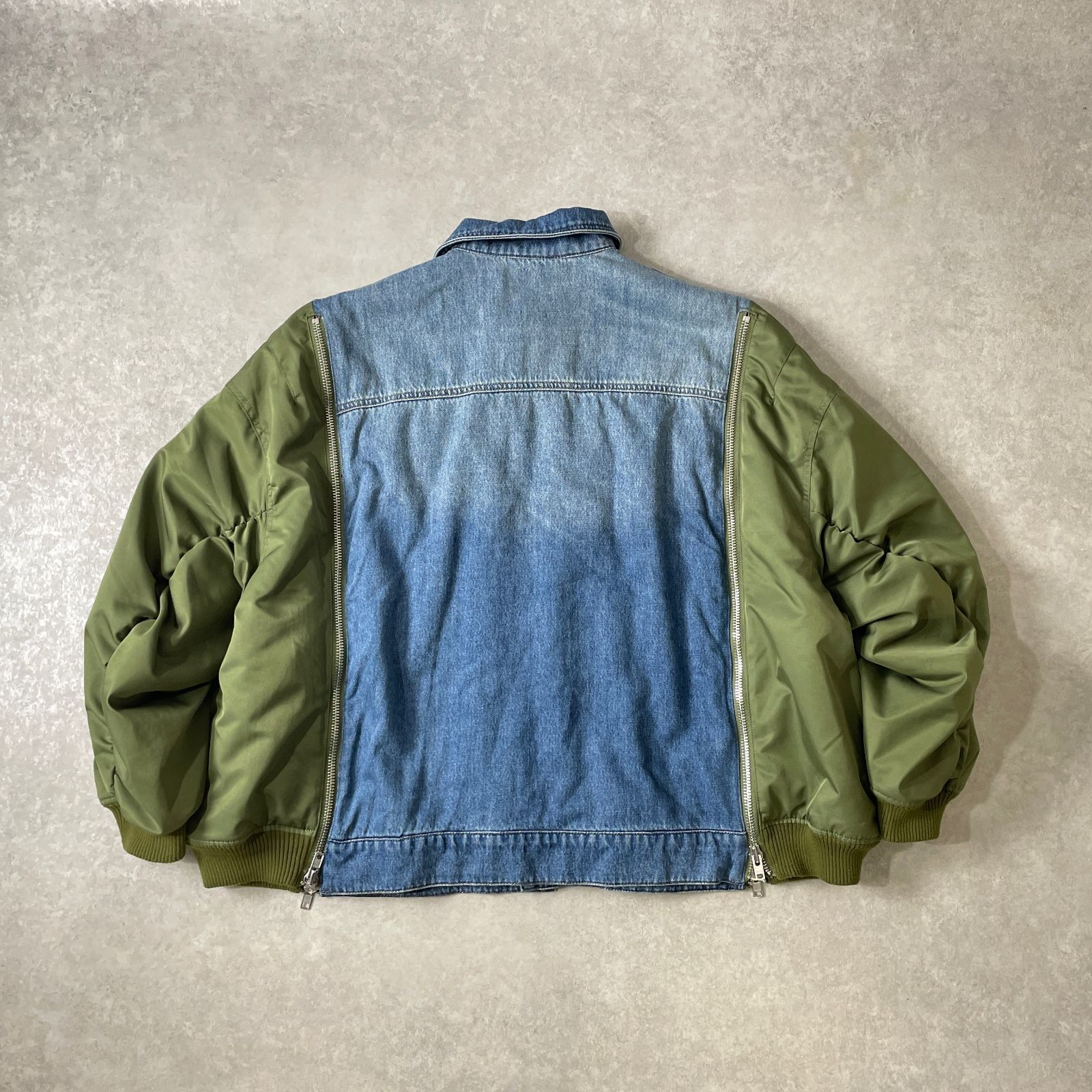 定価3.7万 CANDY STRIPPER COMBINED DENIM JACKET ドッキング デニム