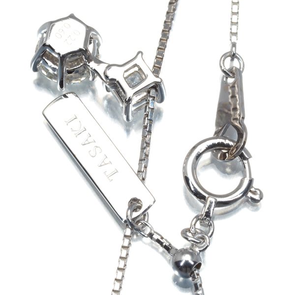TASAKI タサキ ネックレス ダイヤ ダイヤモンド 0.60ct/0.22ct