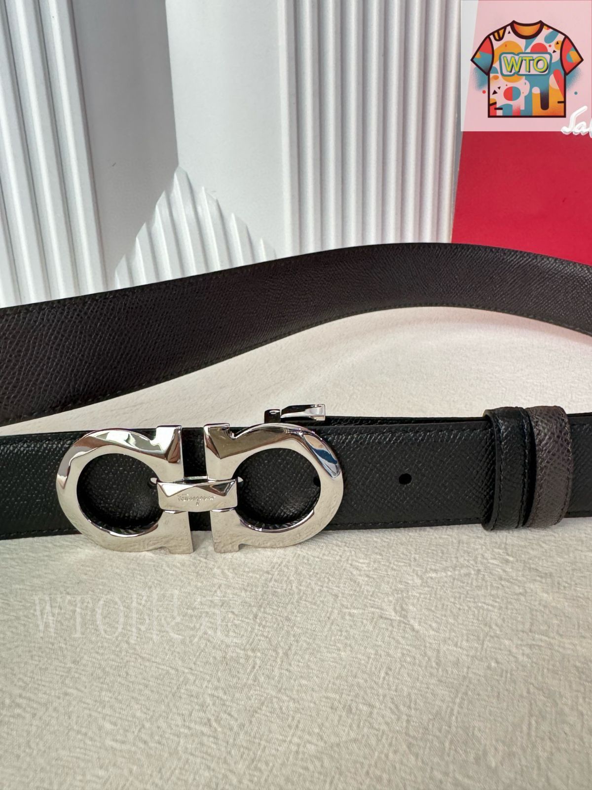 Salvatore Ferragamo ブラック ベルト　新品未使用 FERRAGAMO Salvatore Ferragamo サルヴァトーレ フェラガモ