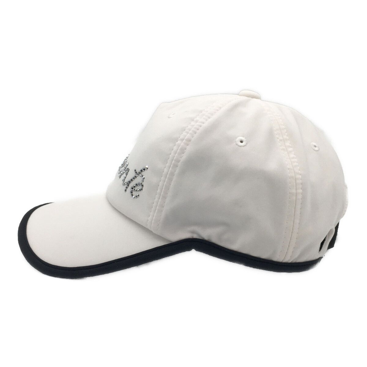 coco 中古 デサントゴルフ DESCENTE GOLF キャップ F(55-57cm) 白 リボン スワロフスキー 中古 デサントゴルフ DESCENTE GOLF キャップ F(55-57cm) 白