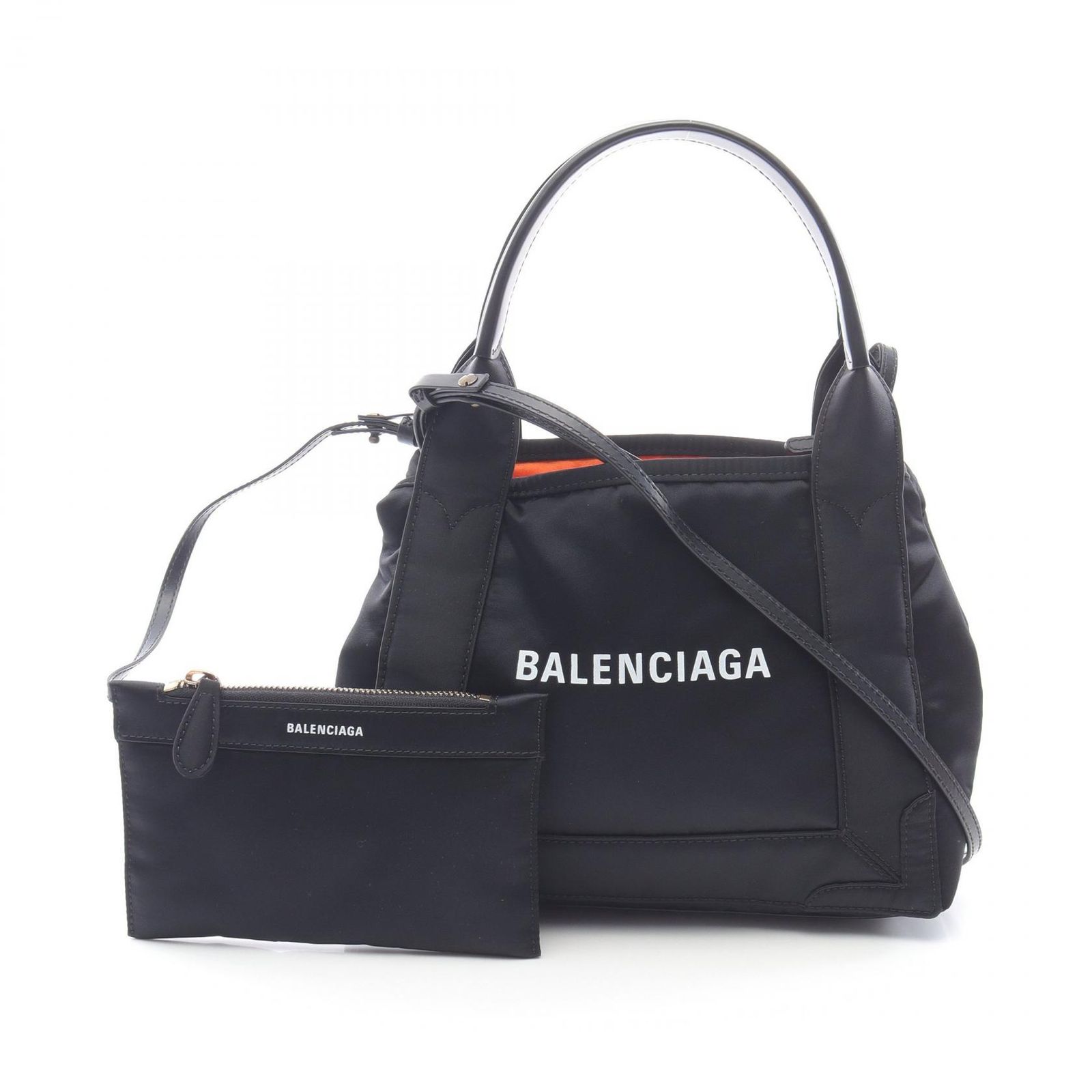 BALENCIAGA ハンドバッグ 黒 バレンシアガ BALENCIAGA ハンドバッグ ネイビーカバ XS 390346
