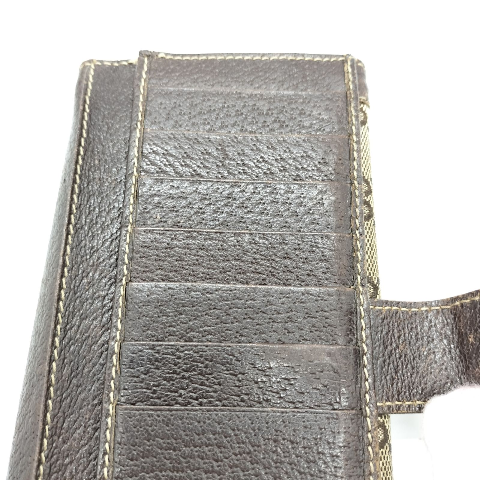 Gucci グッチ GGキャンバス 長財布 二つ折り クリスタル