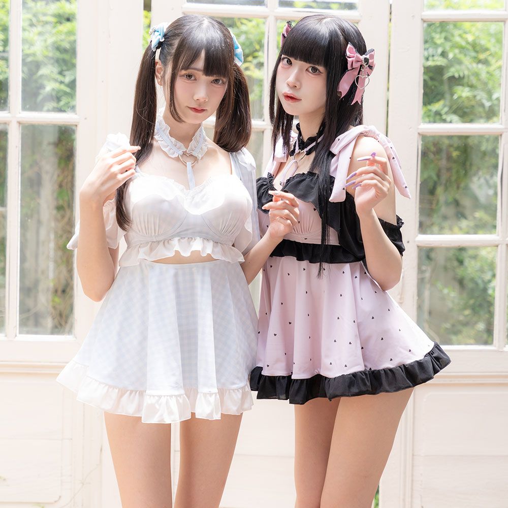 夢展望公式 [新品未使用] 6WAYハートチョーカー水着 [ピンク