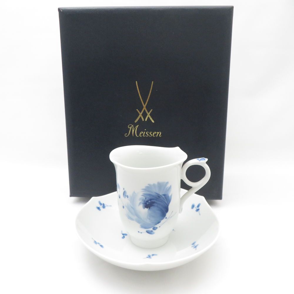 MEISSEN マイセン 青い花 コーヒーカップ＆ソーサー 614701 SO3327L1
