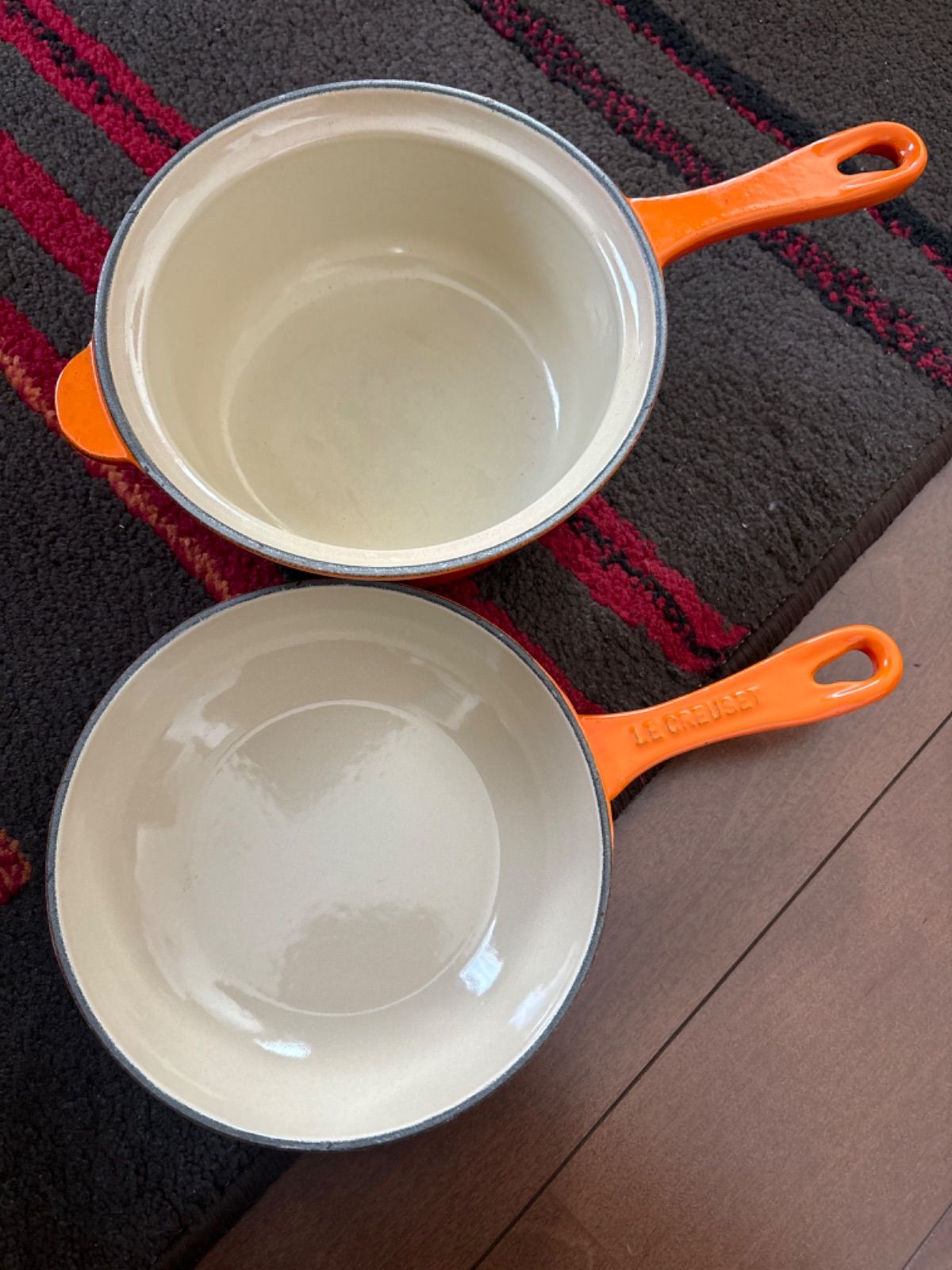 LE CREUSET ルクルーゼマルチファンクション オレンジ - Mercari