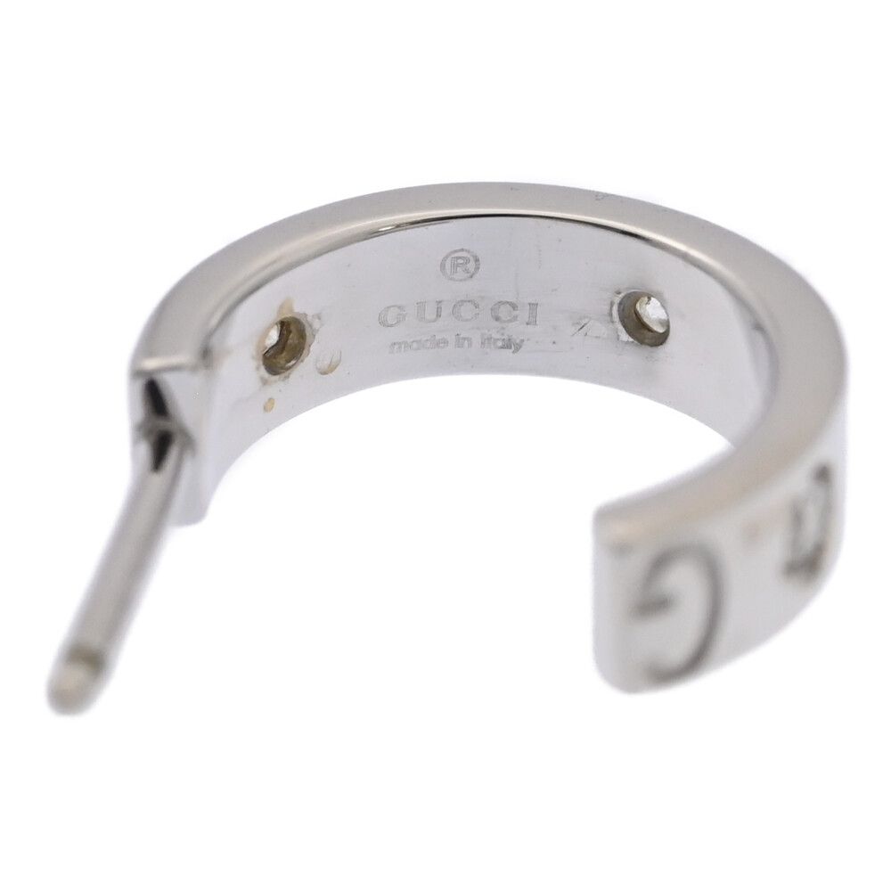 GUCCI グッチ GGロゴ 片耳・シングルピアス ダイヤモンド フープ