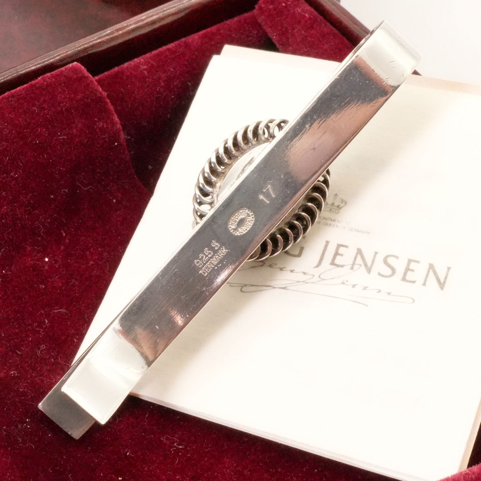 美品 ジョージジェンセン 17 ネクタイピン ブルートパーズ/24-4507S 