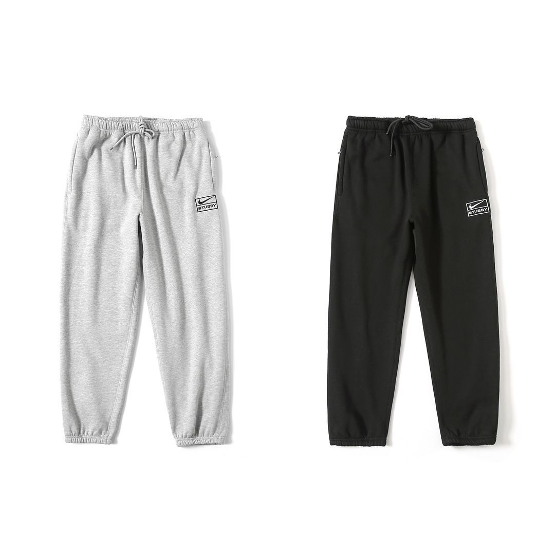 Stussy x Nike ナイキ ステューシー 共同ブランド 23SS 無地 刺繍ロゴ 中綿入り スウェットパンツ 男女兼用 - メルカリ