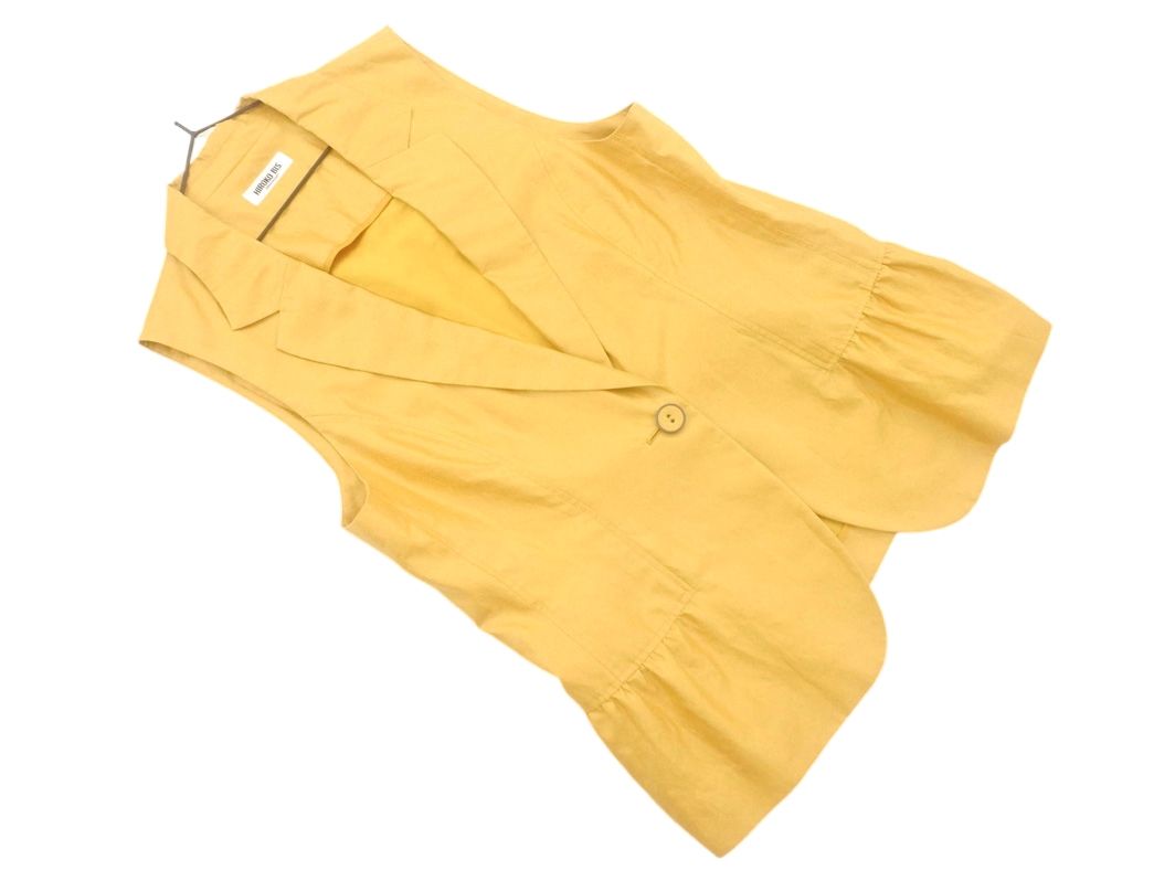 HIROKO BIS ヒロコビス ベスト size11/黄 □◇ レディース