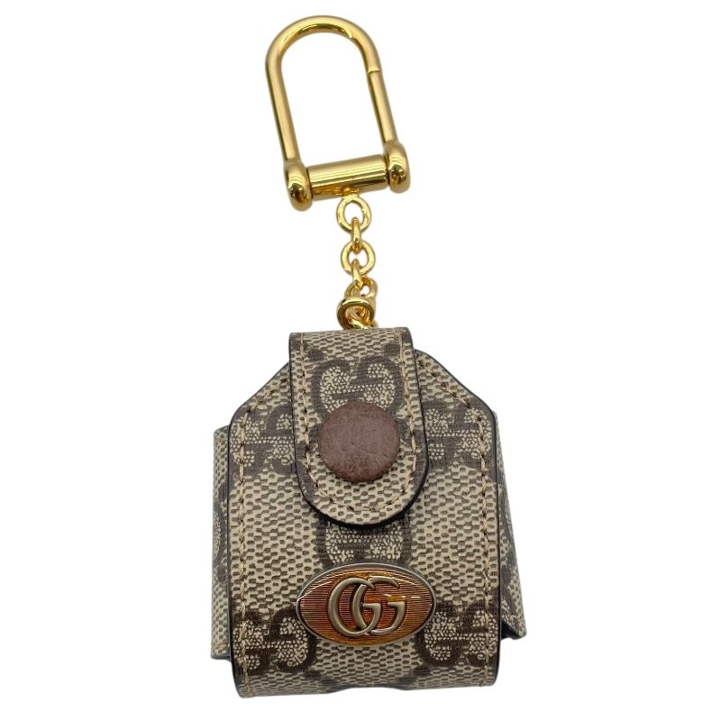 グッチ GUCCI Airpodsケース 596720 ブラウン GGスプリーム ユニセックス その他小物