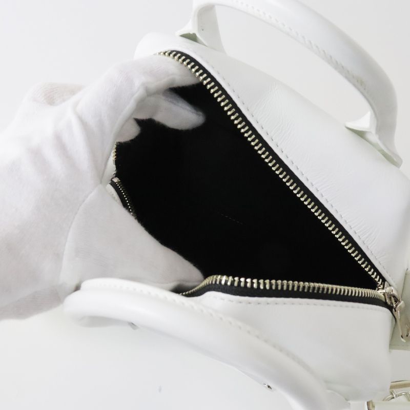 LIMI feu リミフゥ ヨウジヤマモト Matte Oil Leather Square Bag 