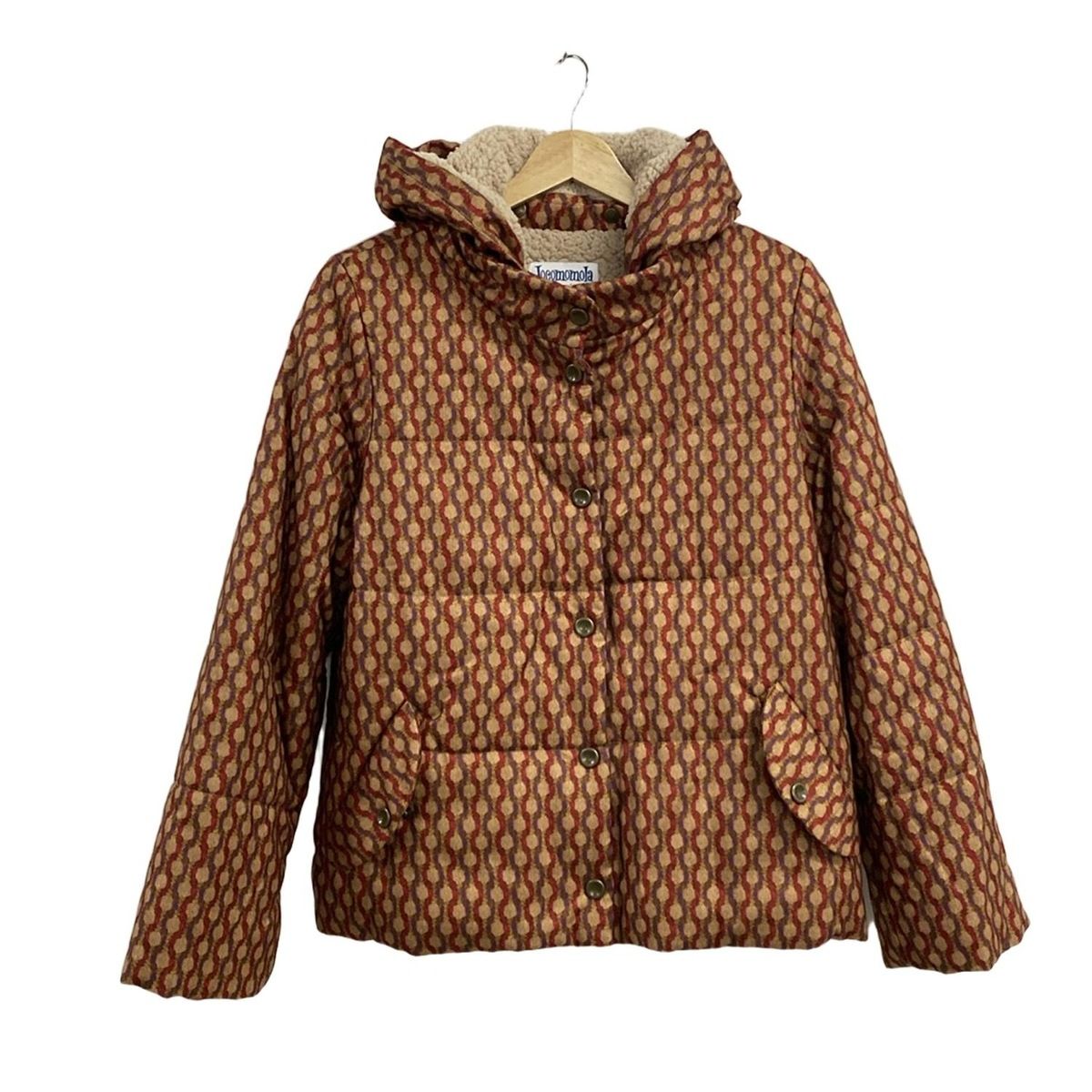 新品試着のみ美品　ホコモモラ　コート　ジャケット　42 L マルチカラー　緑 新品試着のみ美品 ホコモモラ コート ジャケット 42 L マルチ