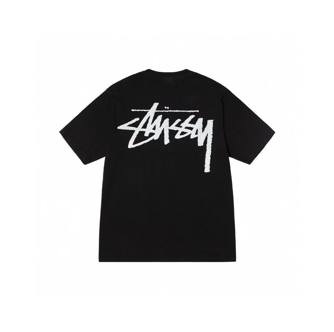 【STUSSY】バッテリーTシャツ 100%コットンユニセックスデザイン 1905108_BLAC_2.jpg?v=