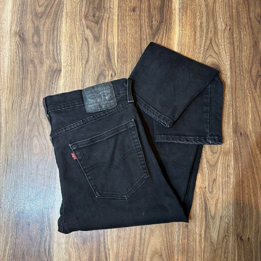 Levi´s リーバイス502 ブラックストレッチデニムパンツ W32 L30