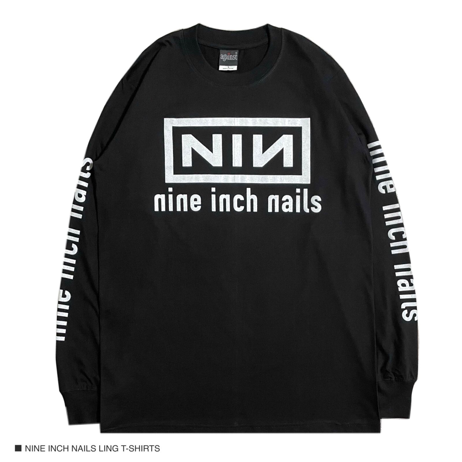 残り1点 新品公式 完売済み ナイン インチ ネイルズ ロングTシャツ サイズL Nine Inch Nails ナイン インチ ネイルズ 長袖 ロングTシャツ