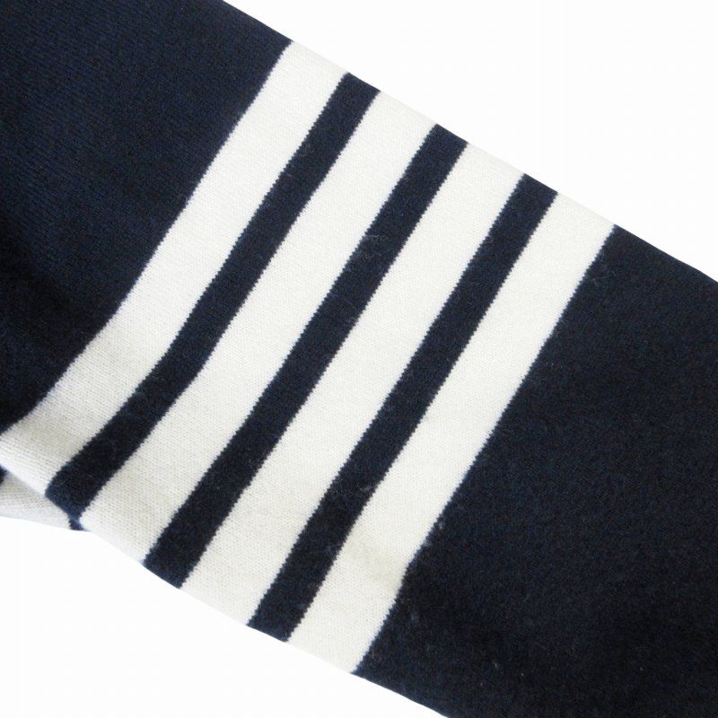 トムブラウン THOM BROWNE クラシック カシミヤ 4-BAR Vネック