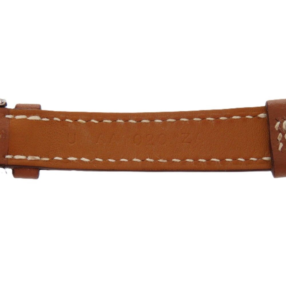 HERMES ブラウンレザー アナログ時計 HERMES Apple Watch 替えベルト レザー 黒 白 A6058（アップル
