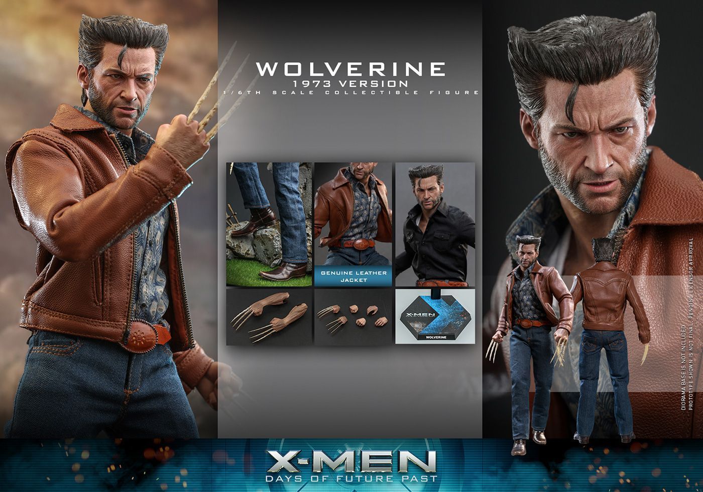 ホットトイズ ムービー マスターピース Ｘ-ＭＥＮ フューチャー＆パスト 1|6スケールフィギュア ウルヴァリン 1973年版