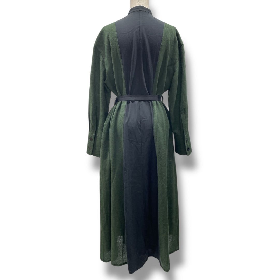 AKIRANAKA アキラナカ Feline block dress 異素材ワンピース ベルト