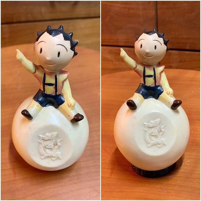 希少 昭和レトロ ソフビ 貯金箱 三菱信託銀行 クリちゃん 辰年 12cm 