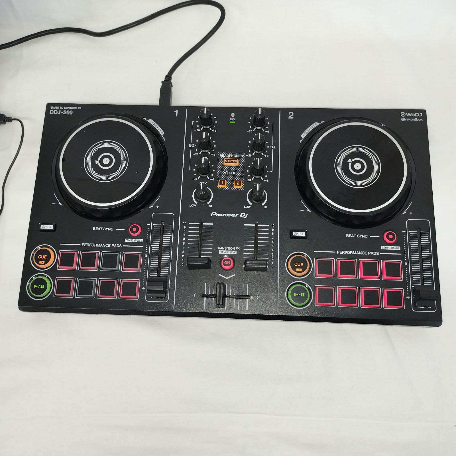 PIONEER DDJ-200 スマートDJコントローラー 品 通電 済