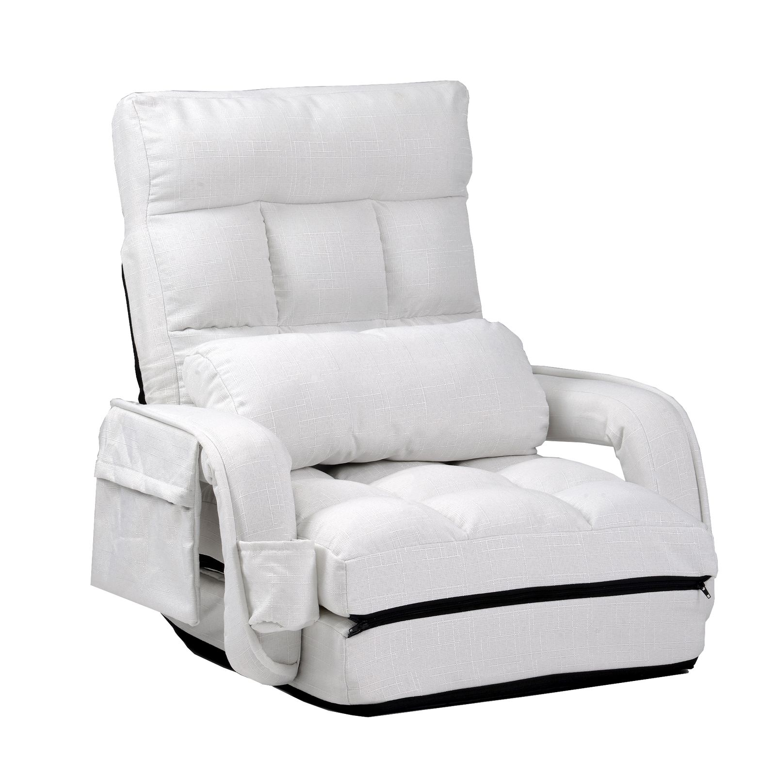 座椅子リクライニング14段ギアリクライニングチェアー ファブリック