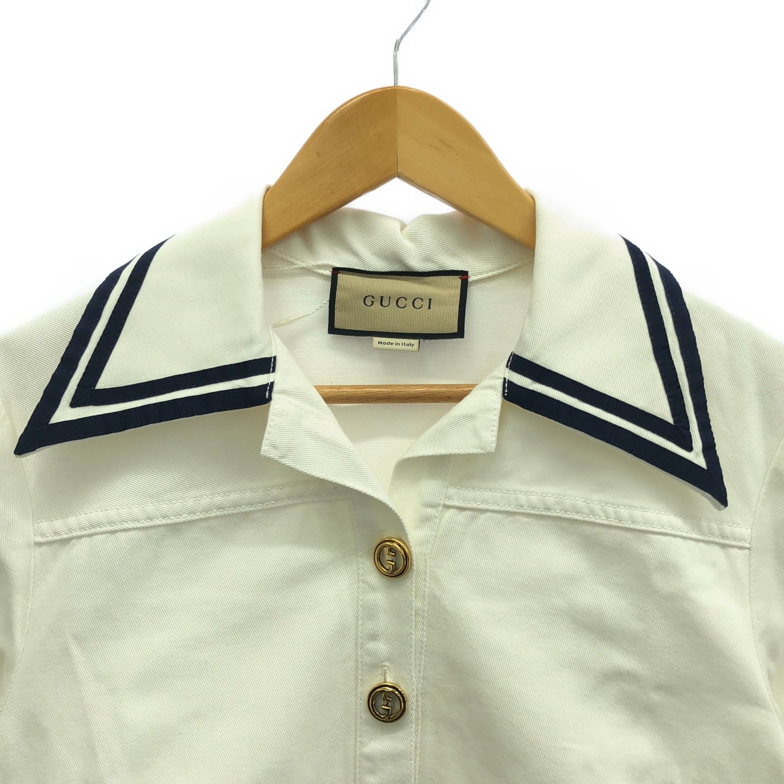 GUCCIコットンワンピース38 GUCCI - 美品 グッチ GUCCI ワンピース 38 コットンの通販 by