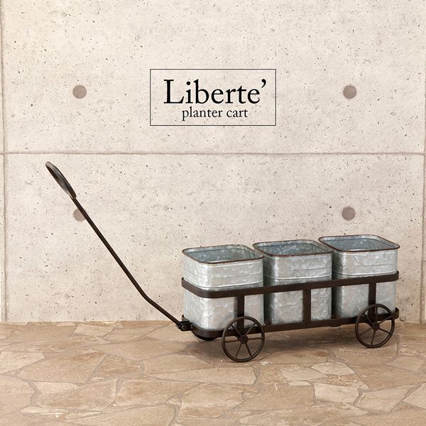 ブリキプランターカート Liberteリベルテ 2703