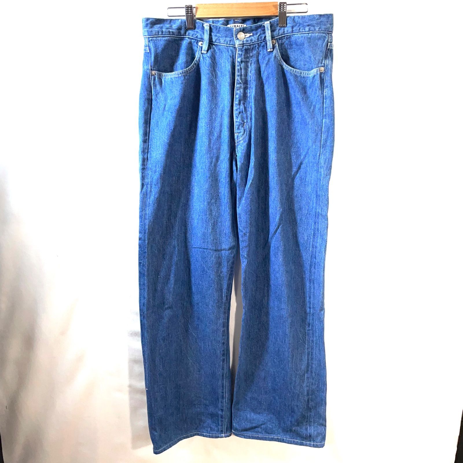 71】オーラリー 22AWセルビッチ ライデニム パンツ インディゴ4 AURALEE Selvedge Light Denim Pants  A22AP02SD - メルカリ