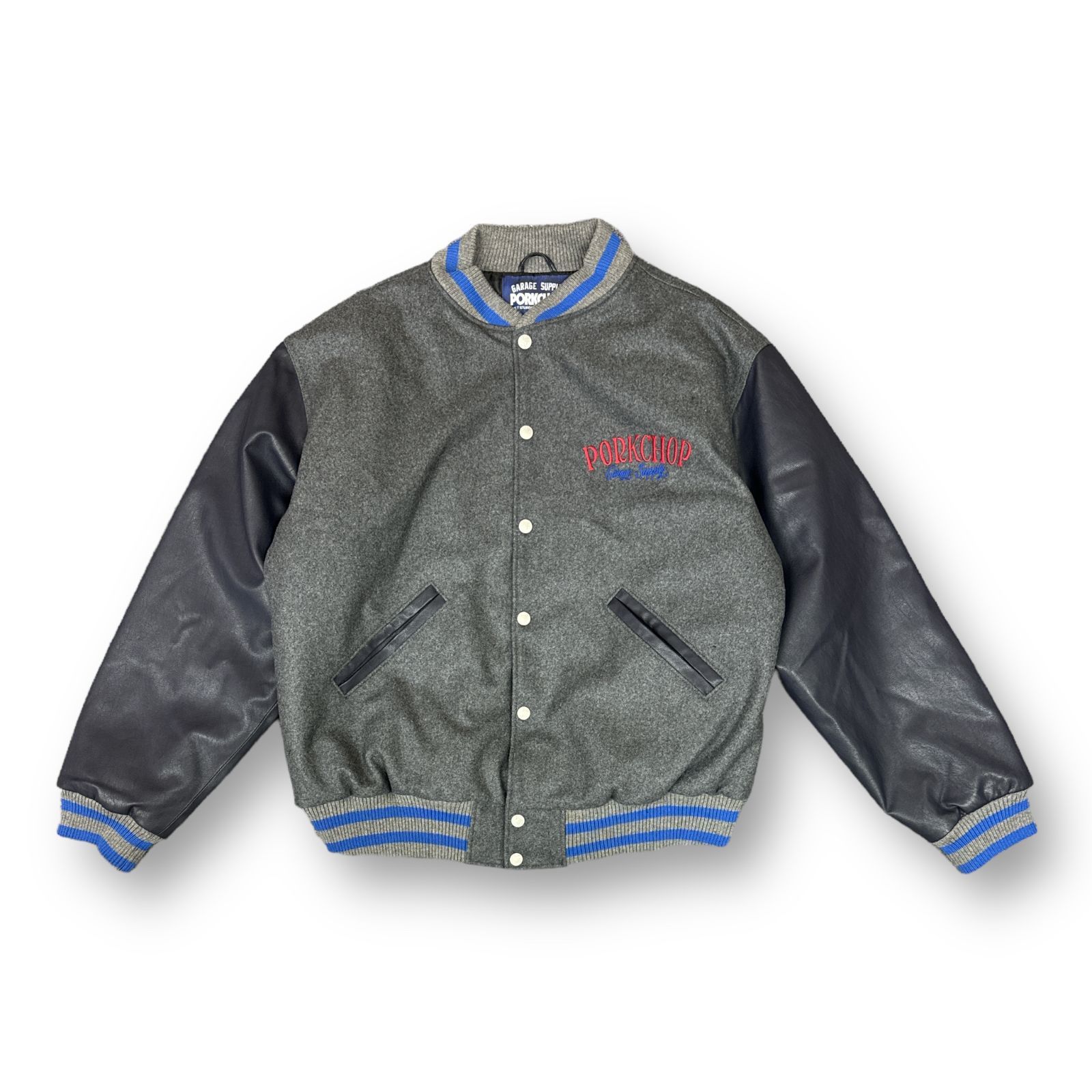 定価59400円 新品 PORKCHOP 23AW MELTON VARSITY JACKET メルトン バー