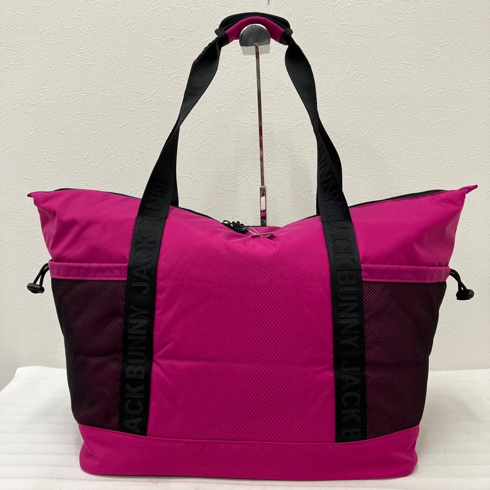 新品未使用 オムニックス スタンドバッグ カモ/ピンク 8.5型 新品未