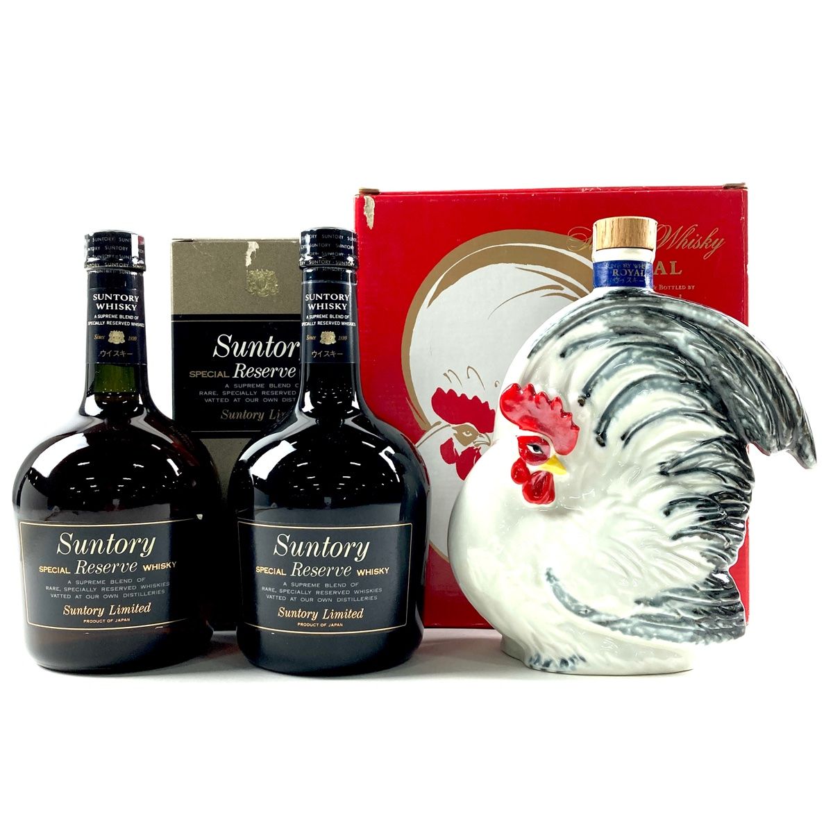 未開栓 希少 SUNTORYウイスキーオールド 干支 陶器 酉年 鶏 古酒 大阪