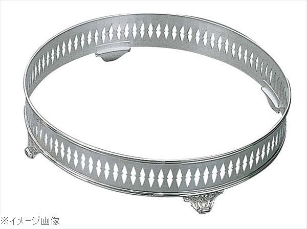 【新品】Ｈ 洋白 丸型 ビュッフェスタンド足付 １８吋用 三種メッキ