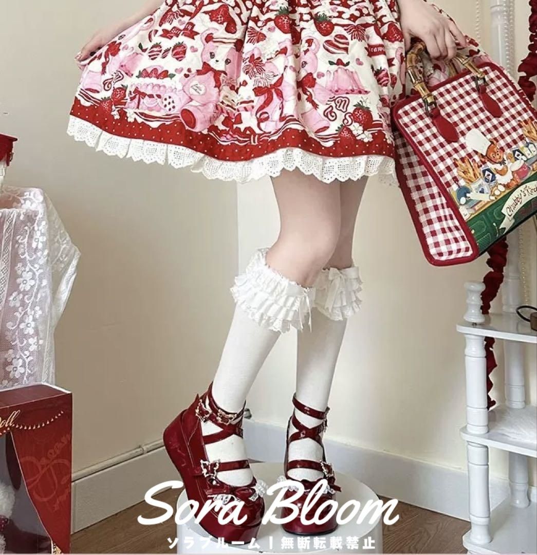 新品未使用ロリータファッション用ヒール??女子会やお出かけにも最適