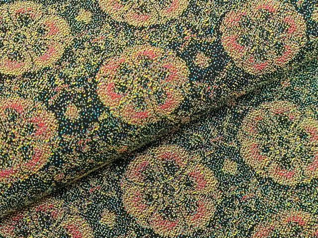 平和屋本店□極上 西陣 とみや織物謹製 とみや帯 両面 全通柄袋帯 点彩  