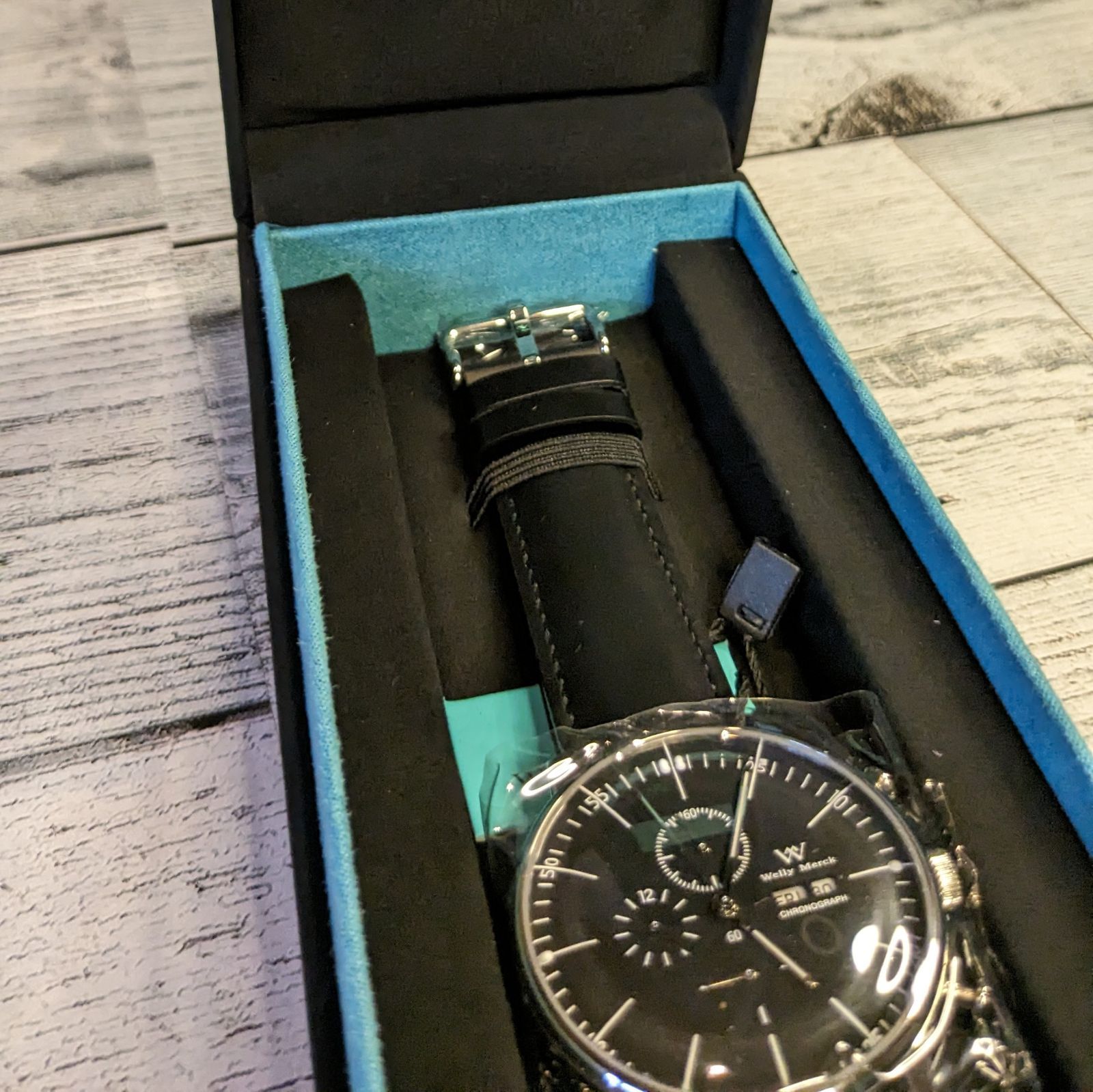 ✨新品未使用✨Welly Merck 腕時計メンズスイスブランド日付曜日メンズ