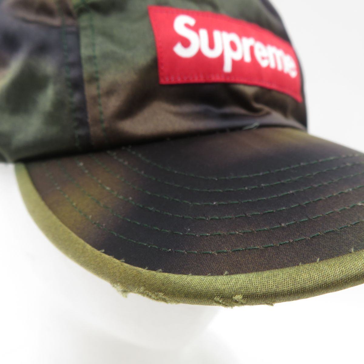 Supreme Washed Satin Camo Camp Cap シュプリーム サテン カモ キャンプ キャップ 帽子 ※中古