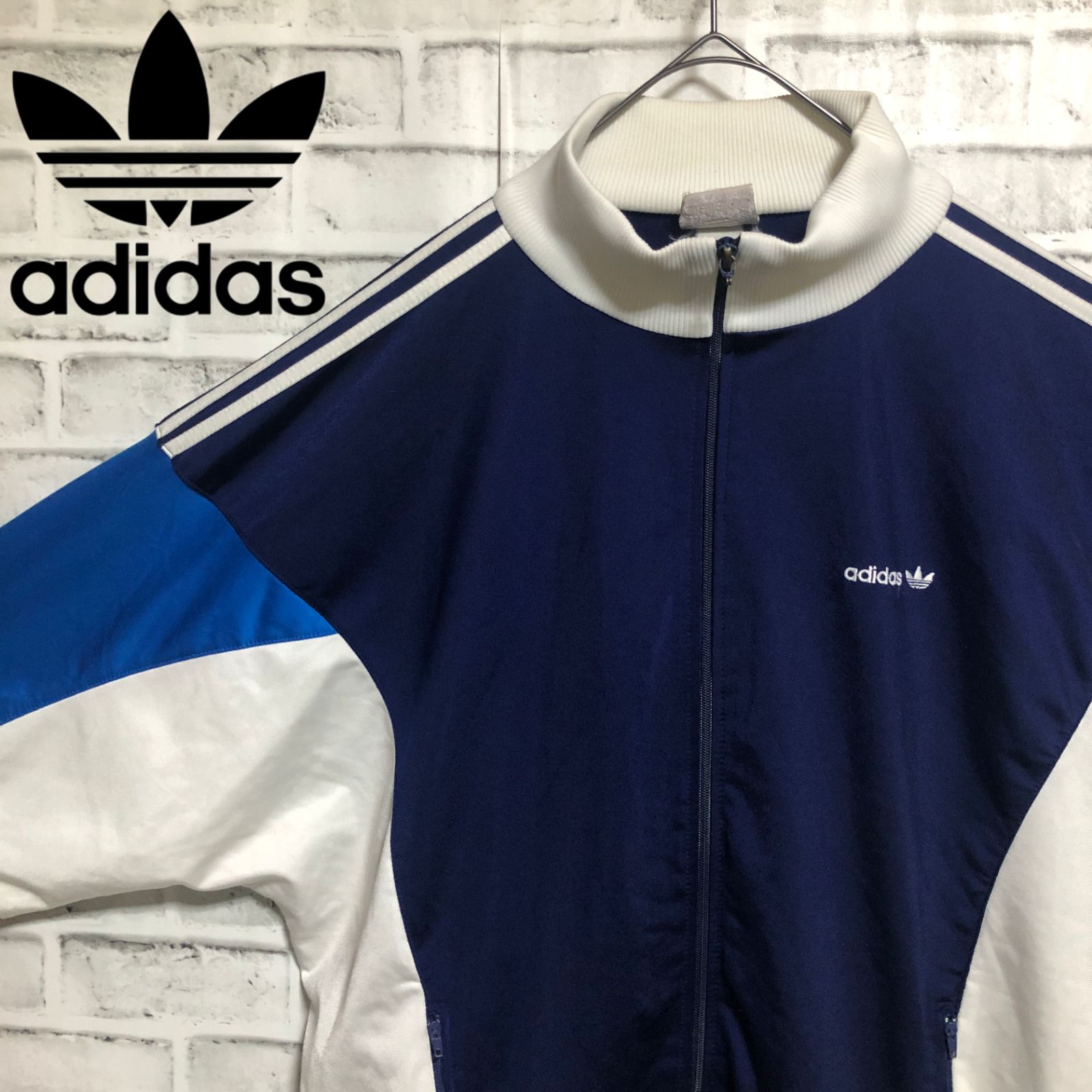 希少XL⭐️80s adidasトラックジャケット/ジャージ 刺繍トレ