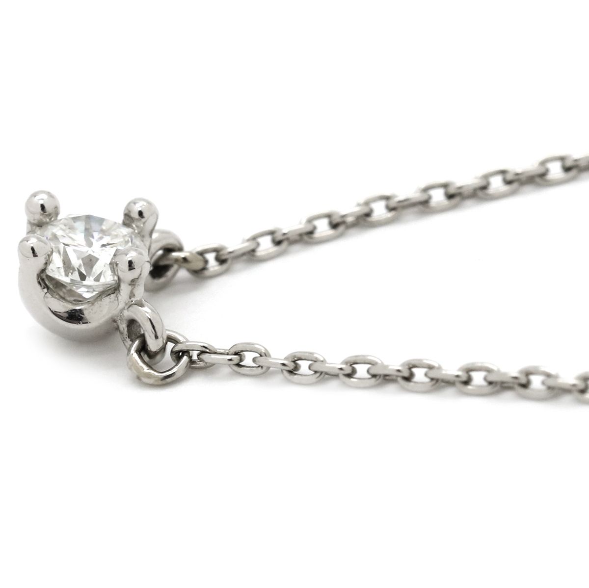 4℃ プラチナPt850 ダイヤモンドネックレス 4℃ ヨンドシー ダイヤモンド ネックレス PT850(プラチナ) 質屋