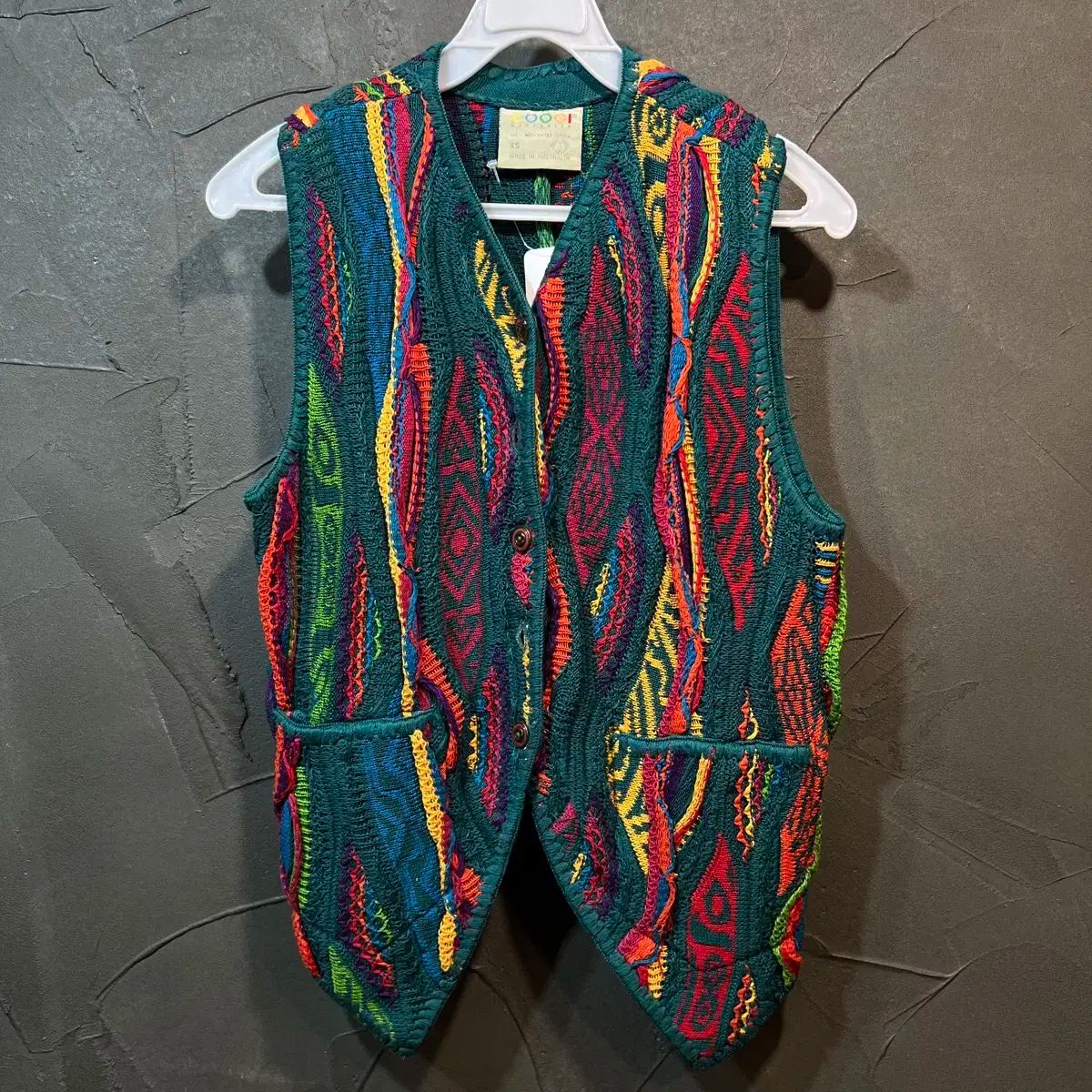 XS クージー COOGI ヴィンテージ ケーブル ニット ベスト