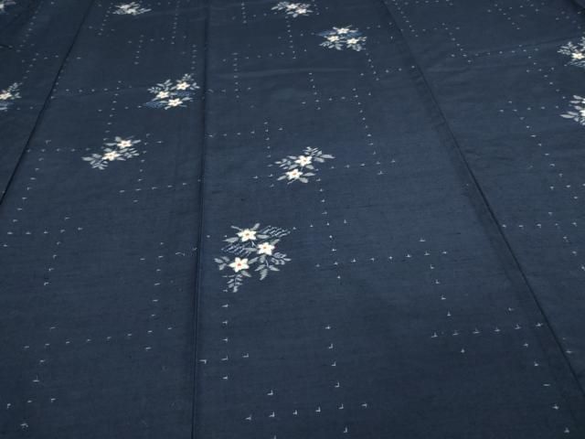 平和屋着物▽上質な紬　単衣　草花文　正絹　逸品　DAAV9615sf 平和屋着物▽上質な紬 単衣 草花文 正絹 逸品 DAAV9615sf - メルカリ